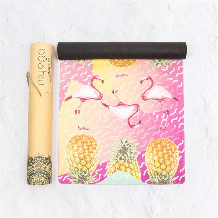 Myga Vegan Suede Yoga Mat In Pink