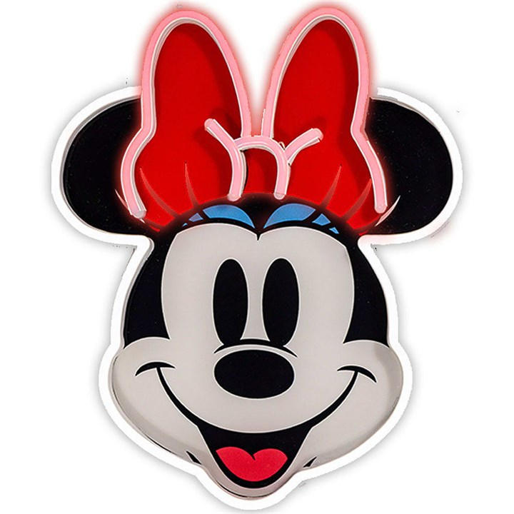 Disney White Yellowpop Minnie Printed Face -