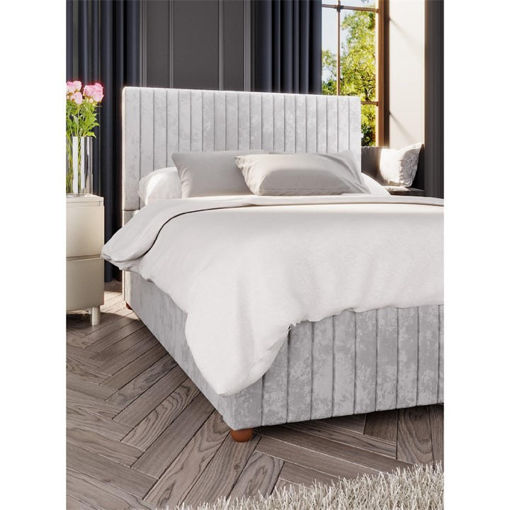 Laurence Llewelyn-Bowen Unisex Silver Estella Ottoman Storage Bed Single
