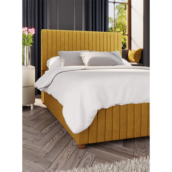 Laurence Llewelyn-Bowen Unisex Yellow Estella Ottoman Storage Bed King
