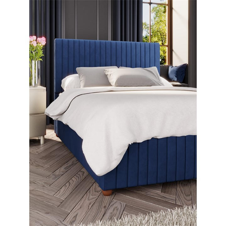 Laurence Llewelyn-Bowen Unisex Blue Estella Ottoman Storage Bed Double