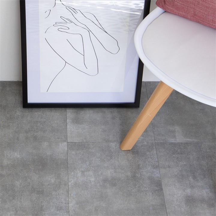 D C Fix Unisex Grey Self Adhesive Vinyl Floor Tiles Concrete Medium