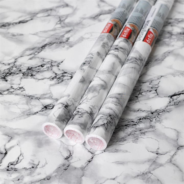 D C Fix Unisex White Dc Fix Marble Self Adhesive Vinyl Pack 3 Size 67X2 Pack3