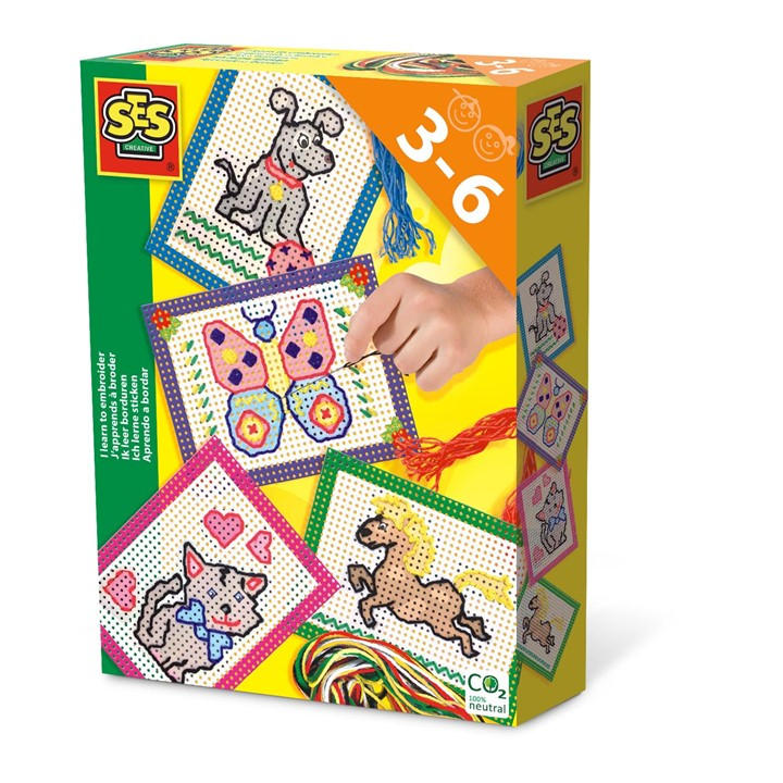 Ses Creative Unisex Kids Multi I Learn To Embroider