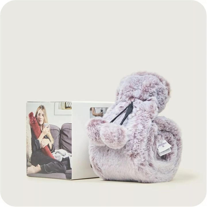 Warmies Unisex Grey Rolled Hot Water Bottle - Marshmallow