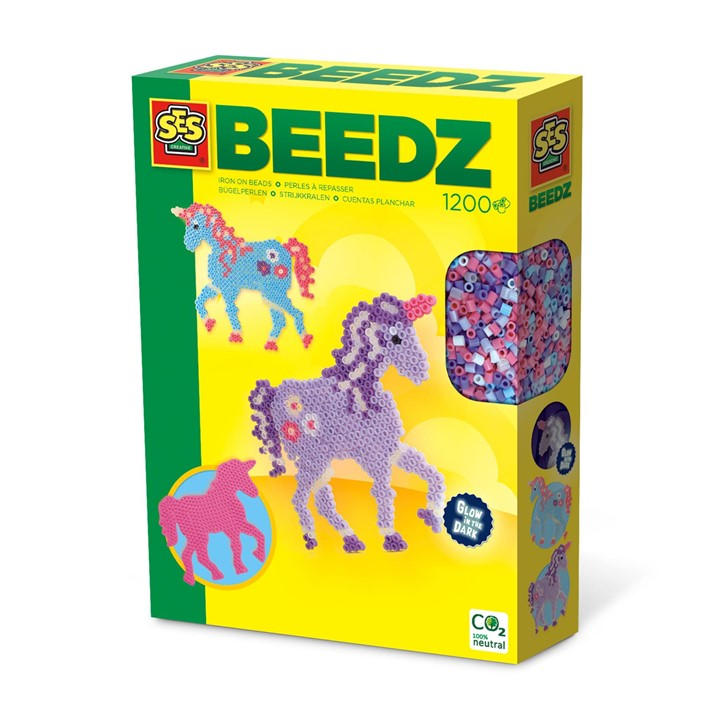 Ses Creative Unisex Kids Multi Iron On Beads - Fantasy Horses