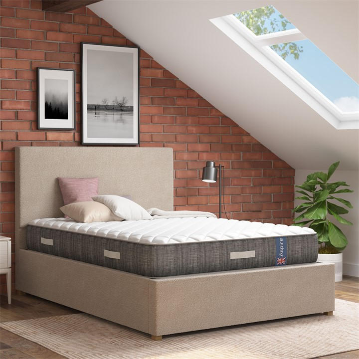 Aspire Medium Comfort Pocket+ Memory Hybrid Matt In White