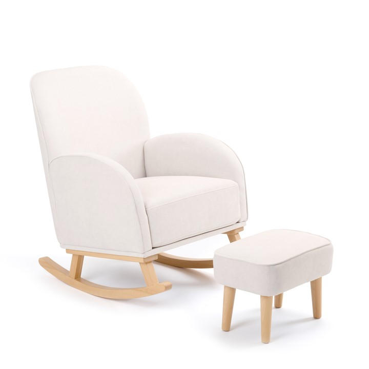 Babymore Unisex Kids Cream Freya Nursing Chair With Stool 88X67x95
