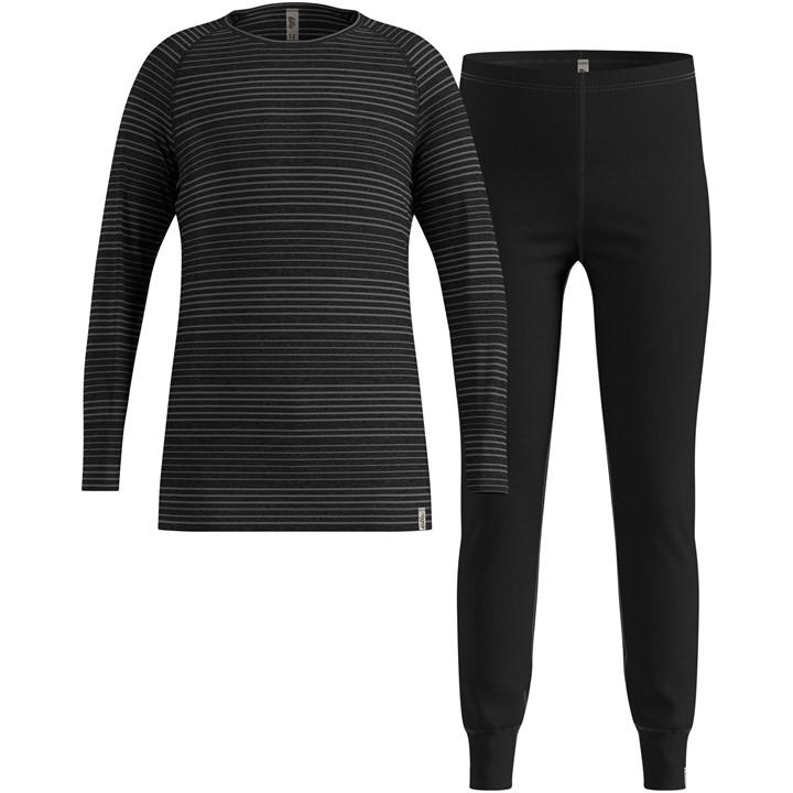 Odlo Unisex Kids Black Warm Set Juniors