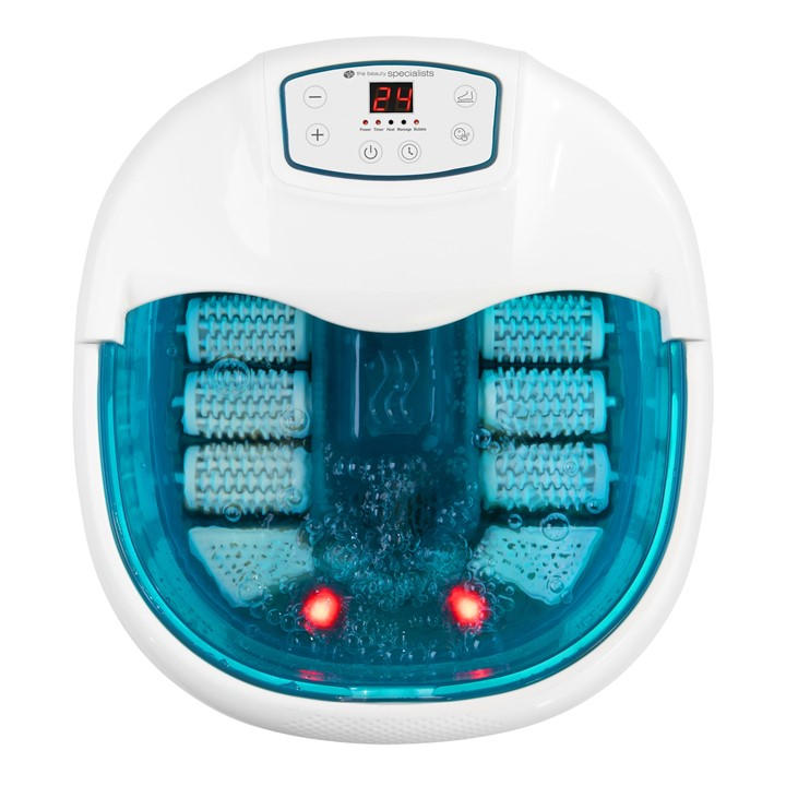 Rio Unisex White Motorised Roller Foot Spa Bath & Massager