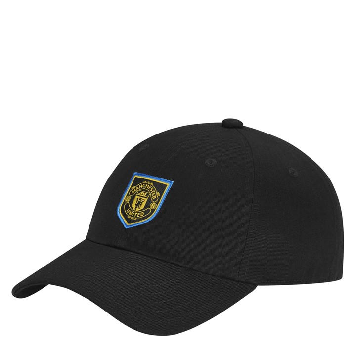 Adidas Unisex Black Manchester United Baseball Cap Adults Mens