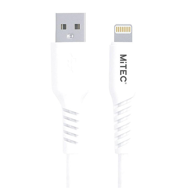 Mitec Unisex White Usb-A To Lightning Mfi Cable 1M