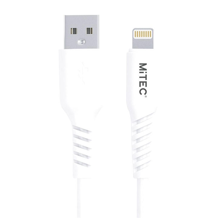 Mitec Unisex White Usb-A To Lightning Mfi Cable 2M