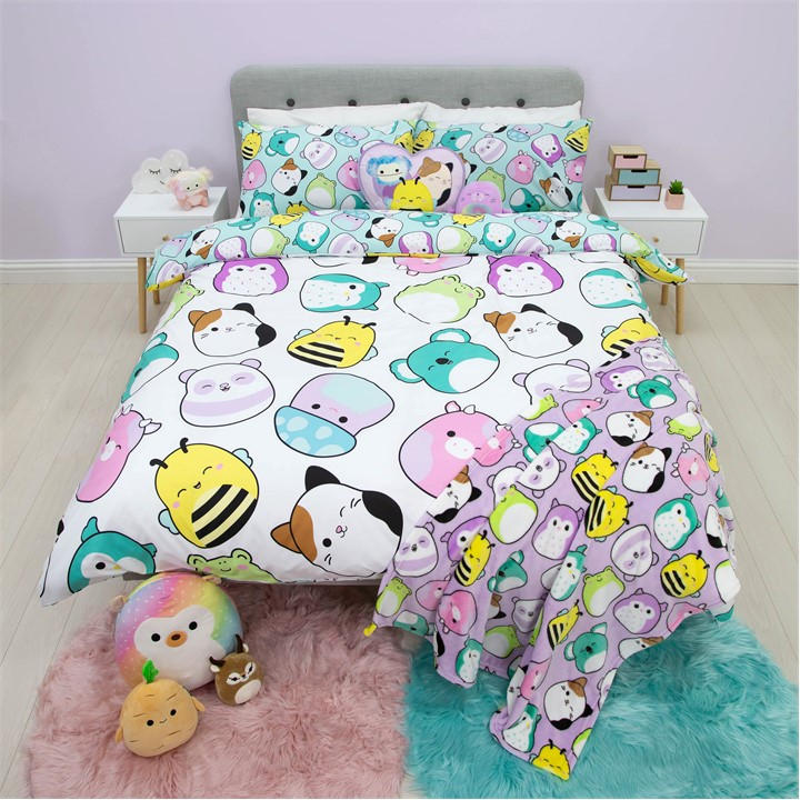 Squishmallows Unisex Kids Multi Happy Double Duvet