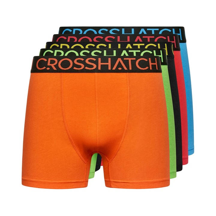 Crosshatch Men's Multi 5 Pack Of Highlighter Boxers 2XL