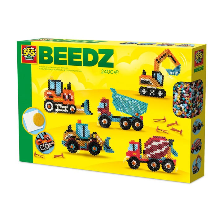 Ses Creative Unisex Kids Multi Iron On Beads - Safari Animals