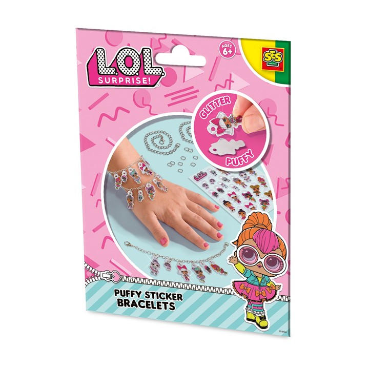 Ses Creative Unisex Kids Multi L.o.l. - Puffy Sticker Bracelets