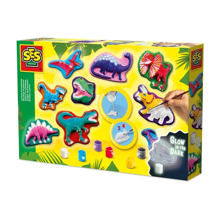 Ses Creative Unisex Kids Multi Casting And Painting - Dino Fantasy