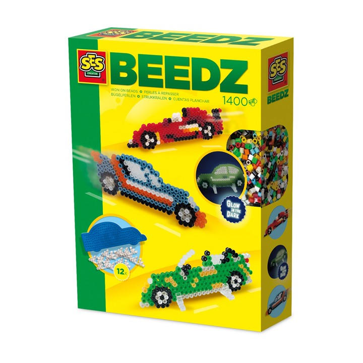 Ses Creative Unisex Kids Multi Iron On Beads - Car