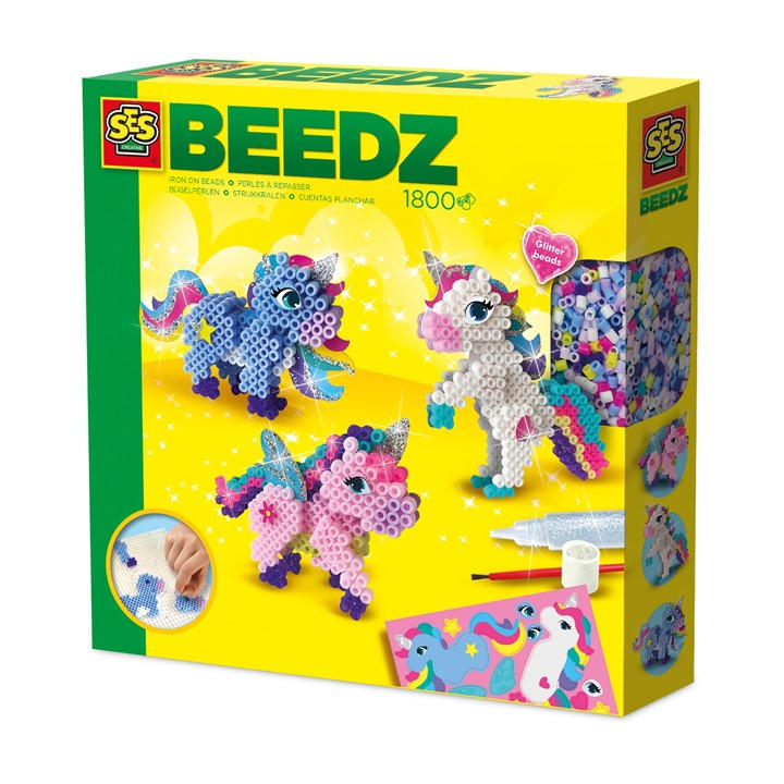 Ses Creative Unisex Kids Multi Iron On Beads - Unicorns