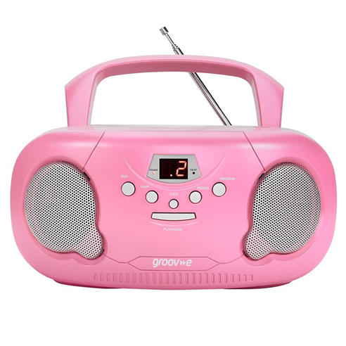 Groov-e - Original Boombox Portable CD Player with Radio-PK
