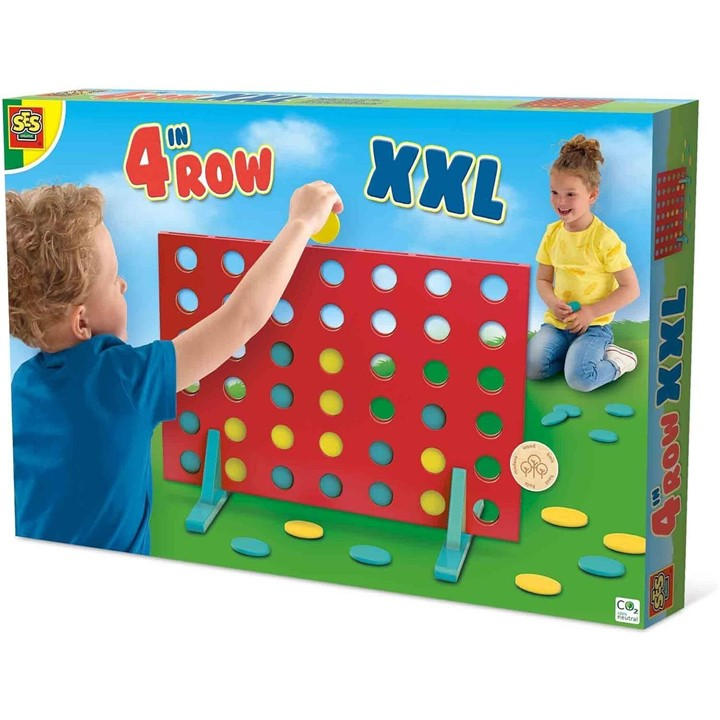Ses Creative Unisex Kids Multi Wooden Four In Row Xxl