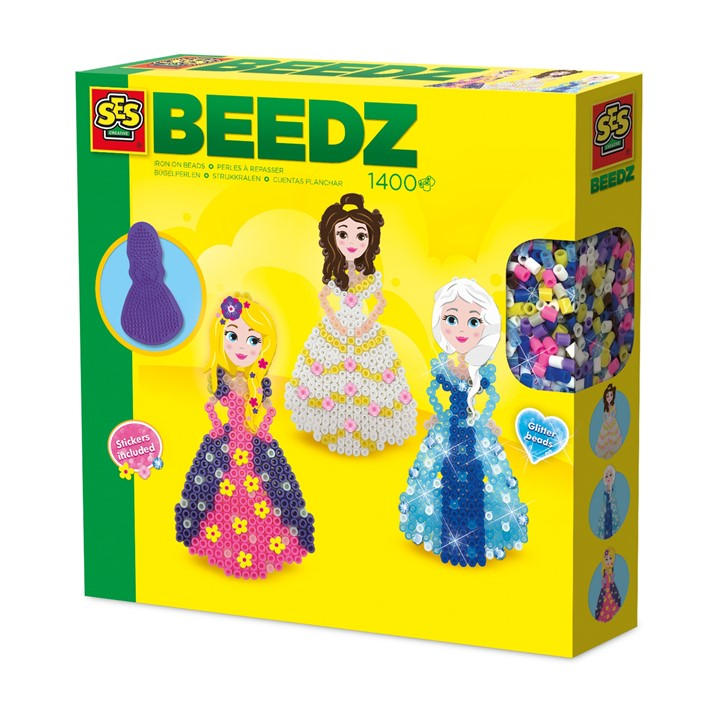 Ses Creative Unisex Kids Multi Iron On Beads - Princesses