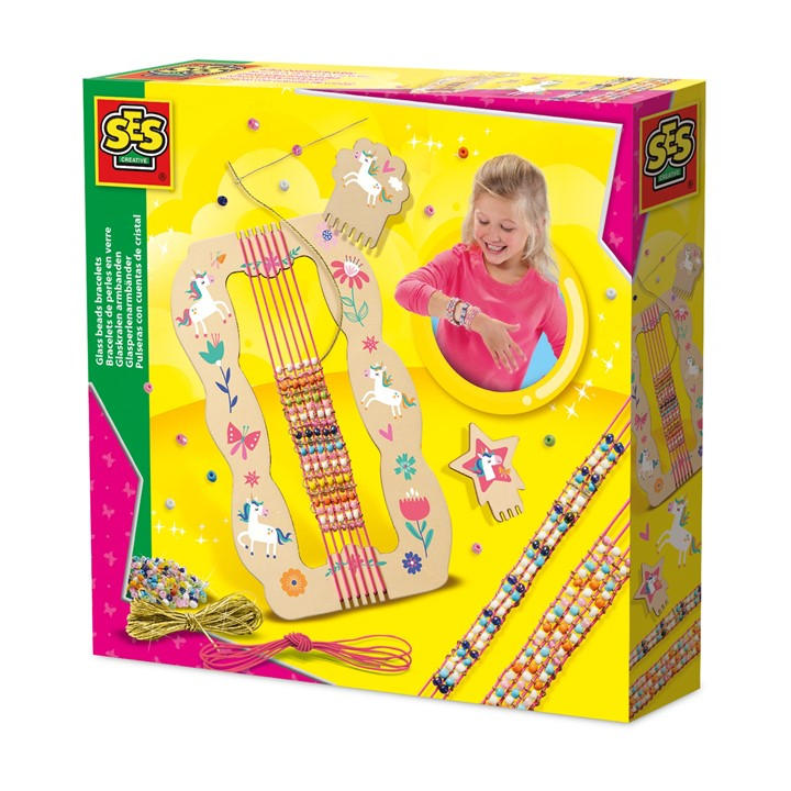 Ses Creative Unisex Kids Multi Glass Beads Bracelets