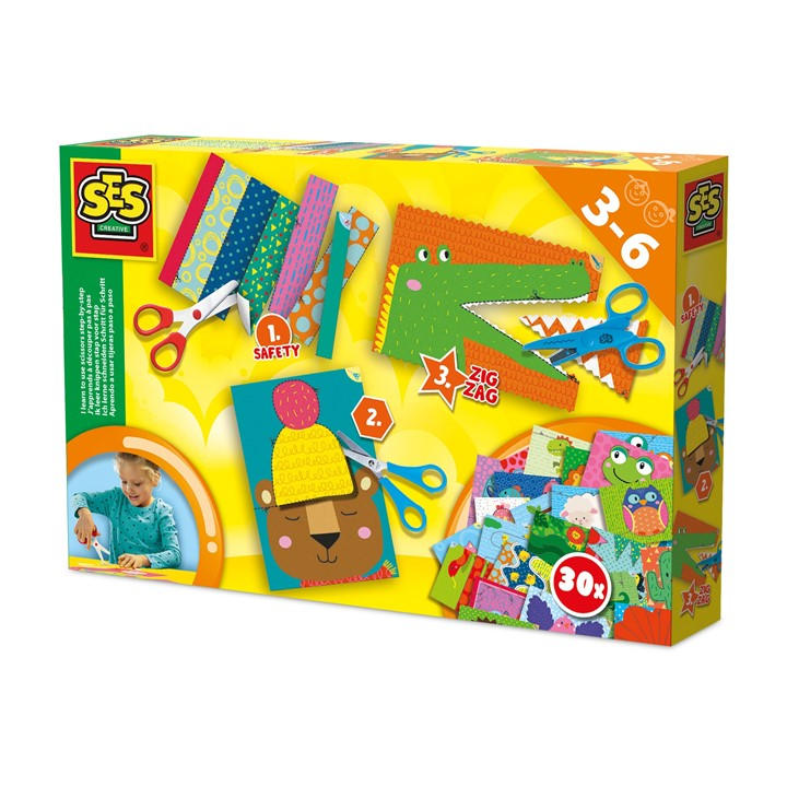 Ses Creative Unisex Kids Multi I Learn To Use Scissors Step-By-Step