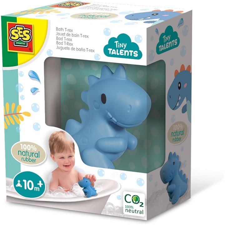 Ses Creative Unisex Kids Multi Bath T-Rex - 100% Natural Rubber