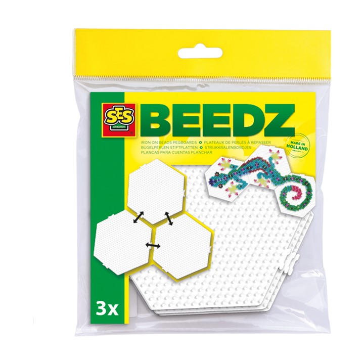 Ses Creative Unisex Kids Multi Hexagon Connectable Pegboards 3X