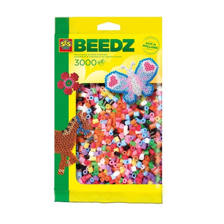 SES Creative Iron on beads 3000 mix basic - Multi
