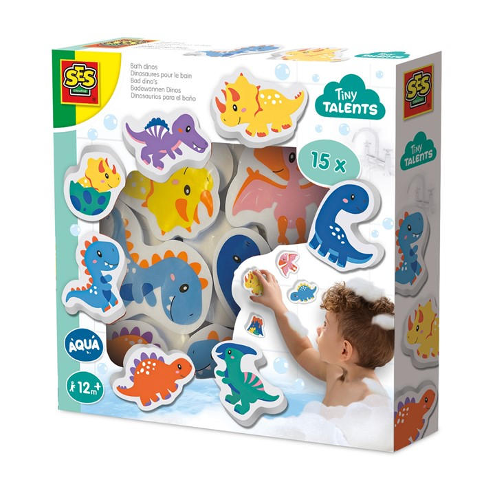 Ses Creative Unisex Kids Multi Bath Dinos