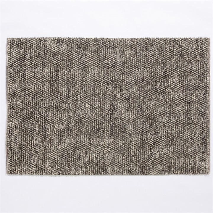 Esselle Unisex Grey Delilah Wool Pebble 120X170cm Mottled Rug