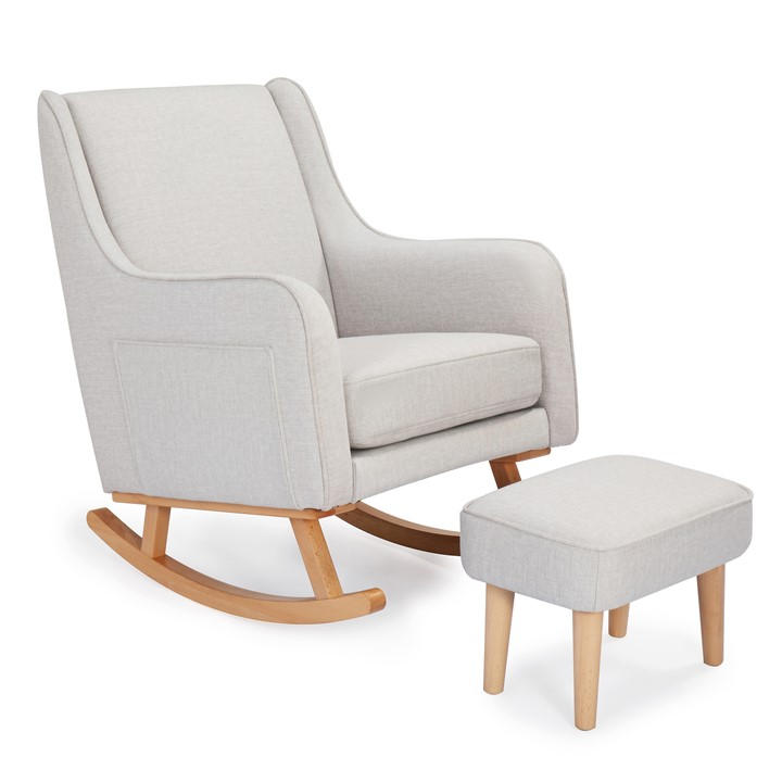 Babymore Unisex Kids Neutral Ida Nursing Chair With Stool - Cashmere