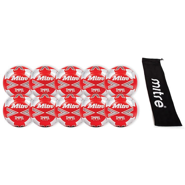 Mitre Men's Red Impel Club Football Pack -  Size 3