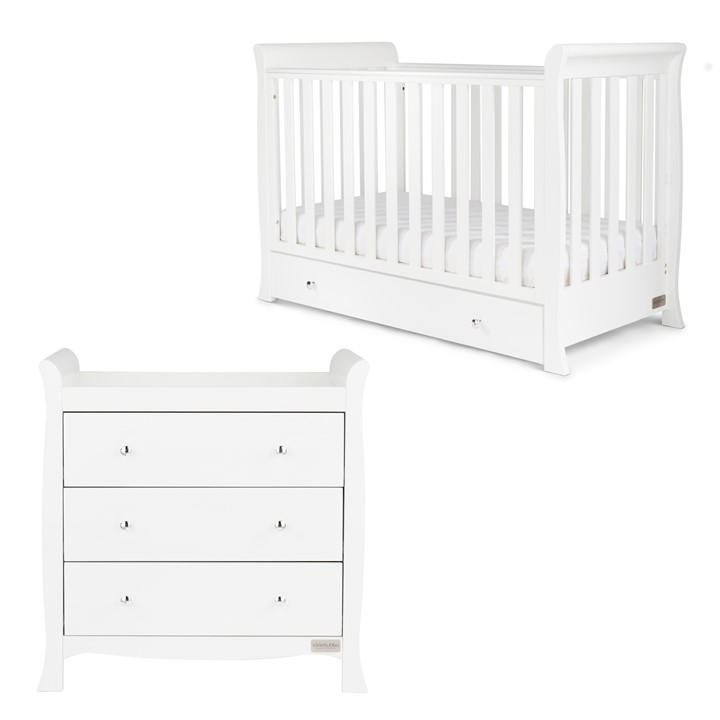 Ickle Bubba Unisex Kids White Snowdon 4 In 1 Mini 2 Pce Furniture Set And Prem M