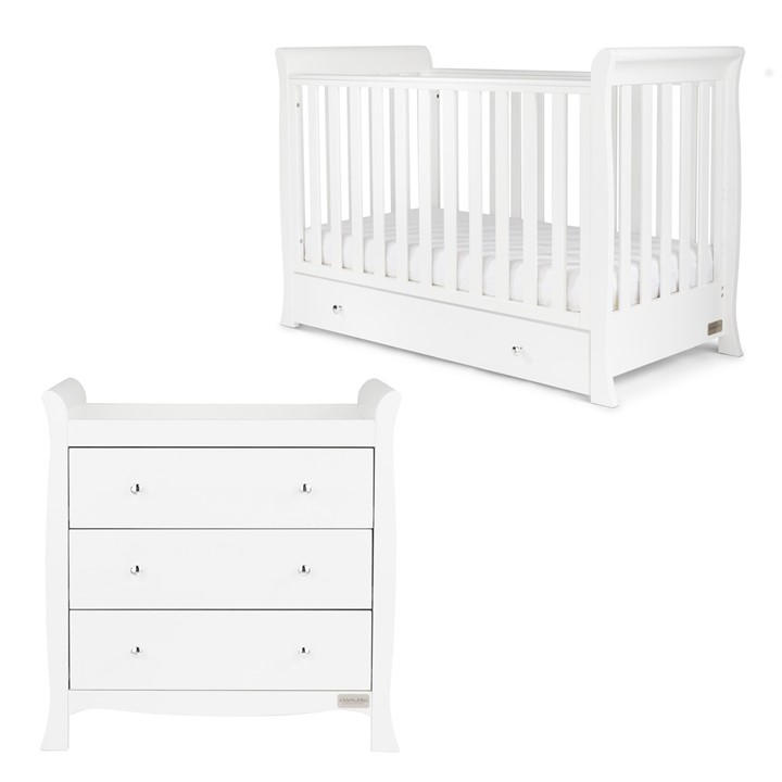 Ickle Bubba Unisex Kids White Snowdon 4 In 1 Mini 2 Pce Furniture Set And All Se