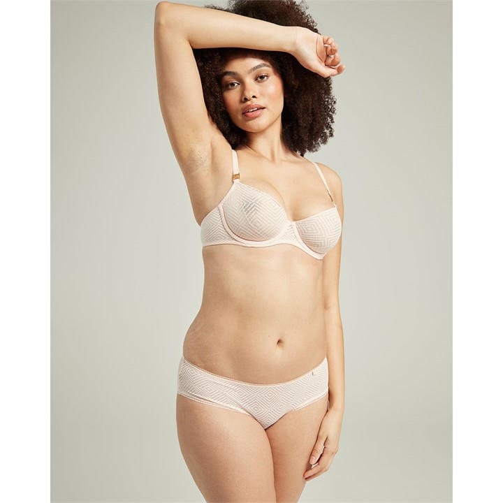 Nudea The Easy Does It Bralette Sheer Deco In White