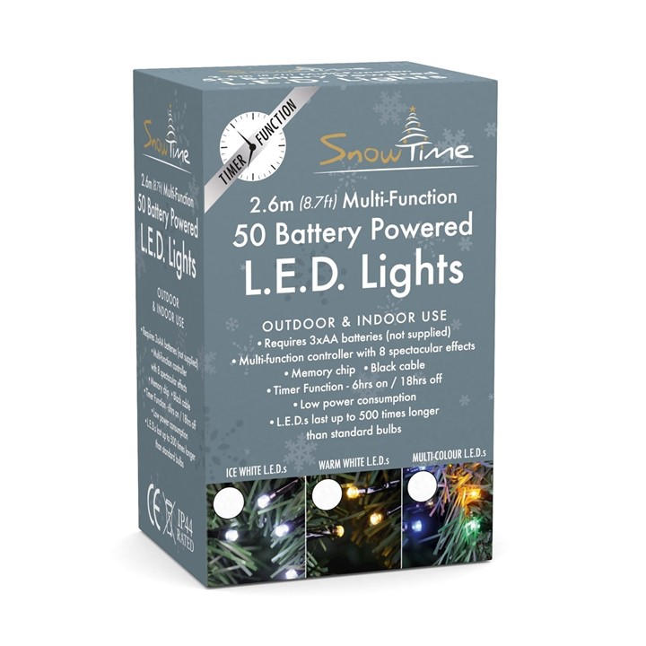Suntime White Battery Operated Outdoor Chasing Light String - Large