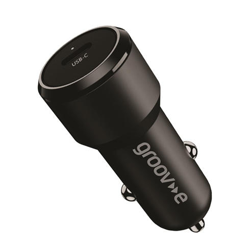 Groov-e - USB-C Car Charger 20W - Black