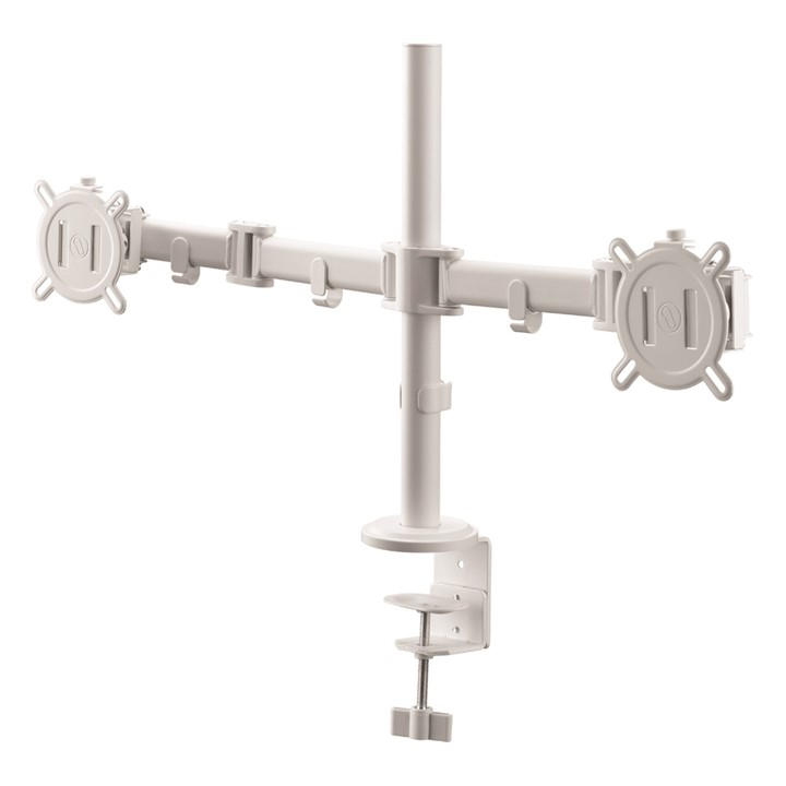 One For All Unisex White Smart Line Dual Monitor Mount