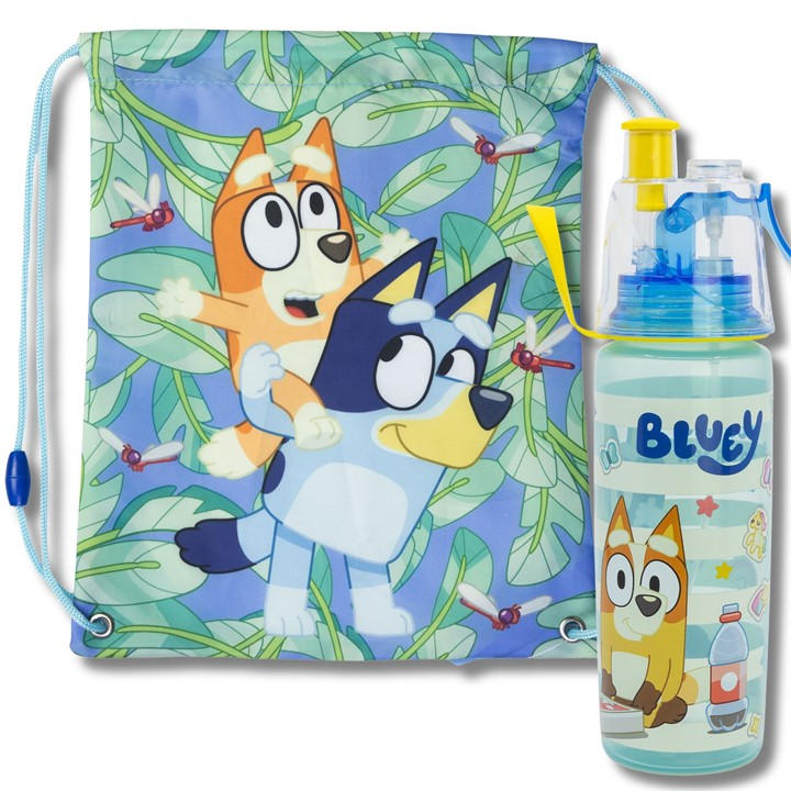 Bluey Unisex Kids Blue Y Y Bottle And Bag Size 97237