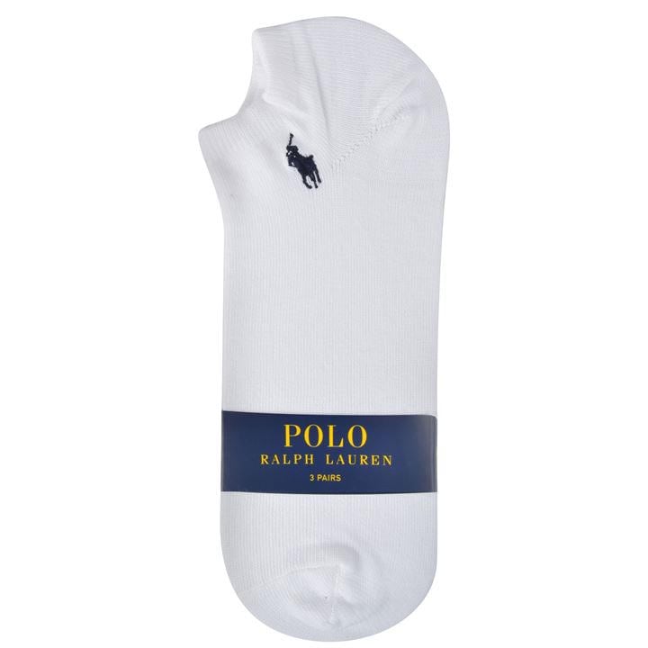 POLO RALPH LAUREN THREE PACK TRAINER SOCKS