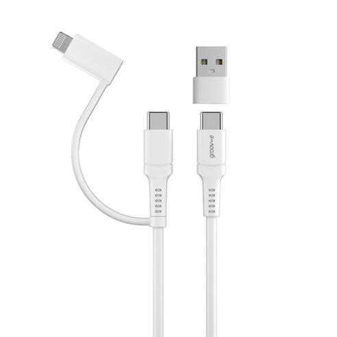 Groov-e - 2in1 Multi-Connector Cable USB-C to Lightning/USBC