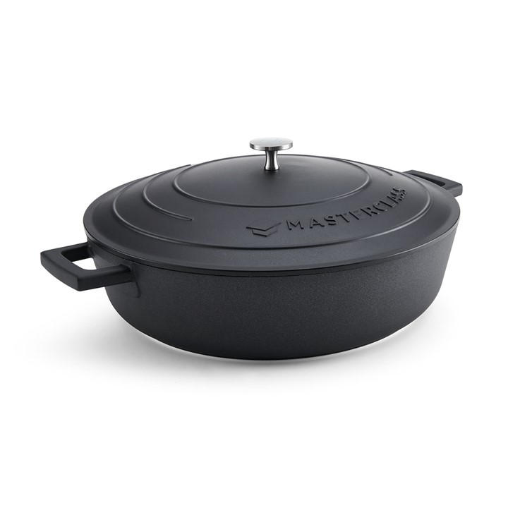Masterclass Black Cast Aluminium Casserole Dish - Large