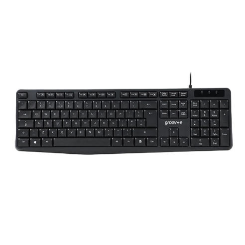 Groov-e - Wired Full Size Keyboard - Black