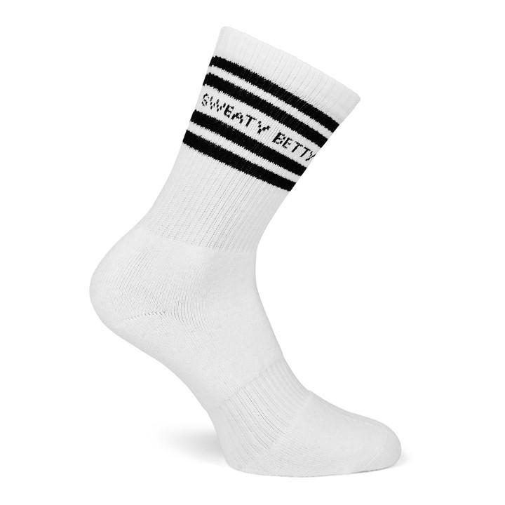 Sweaty Betty Women's Black Varsity Slogan Socks Size 4