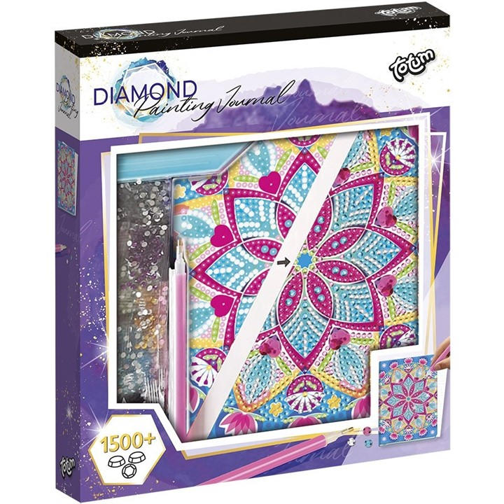Totum Unisex Kids Multi Diamond Paint Notebook Mandala