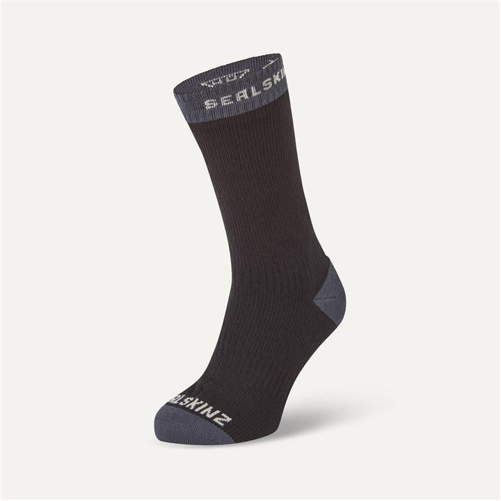 Sealskinz Waterproof Warm Weather Mid Length Soc In Black